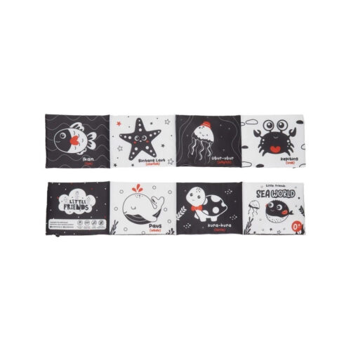 Little Friends Soft Book Monochrome Besar - Image 5