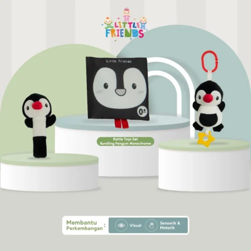 Little Friends Rattle Toys Set Bundling Monochrome - Image 2