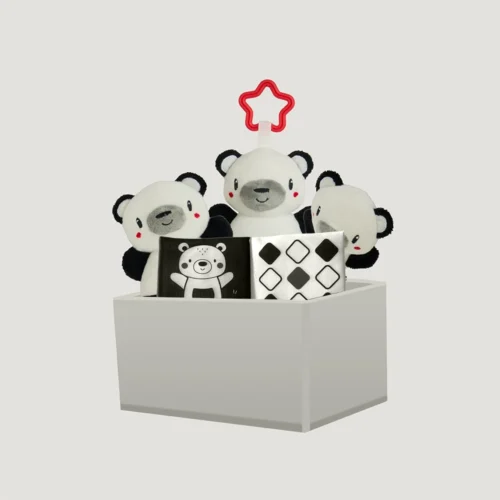Little Friends Rattle Toys Set Bundling Monochrome